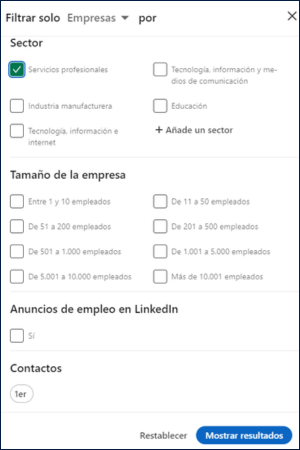 Página de Empresa - Visibilidad LinkedIn